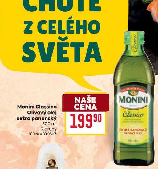 Monini Classico Olivový olej extra panenský 500 ml