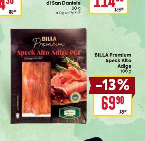 BILLA Premium Speck Alto Adige 100 g 