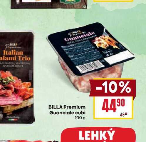 BILLA Premium Guanciale cubi 100 g