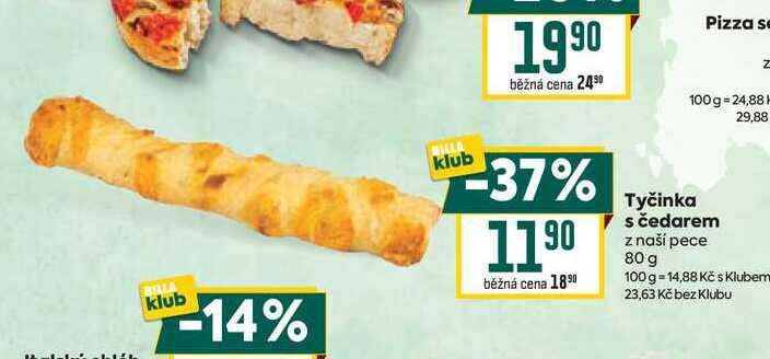 Tyčinka s čedarem z naší pece 80 g