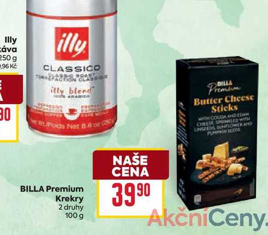BILLA Premium Krekry 100 g 