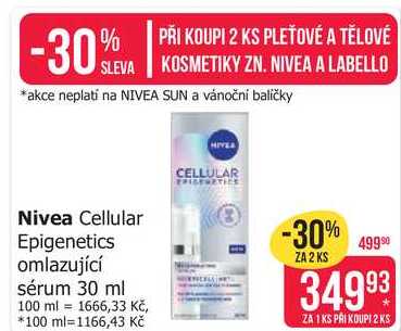 Nivea Cellular Epigenetics omlazující sérum 30 ml 