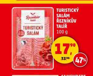 TURISTICKÝ SALÁM ŘEZNÍKŮV TALÍŘ, 100 g
