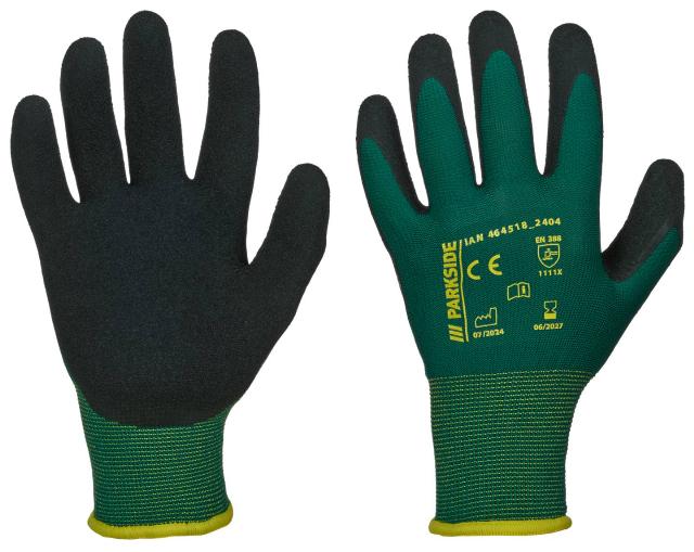 PARKSIDE Zahradní rukavice s latexovou úpravou