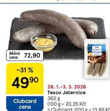 Tesco Jaternice, 360 g
