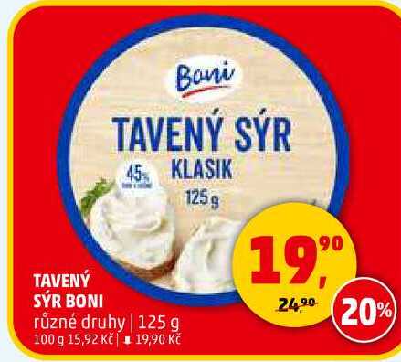 TAVENÝ SÝR BONI, 125 g