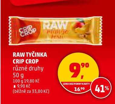 RAW TYČINKA CRIP CROP, 50 g 