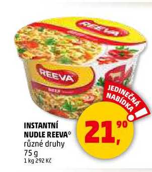INSTANTNÍ NUDLE REEVA, 75g 