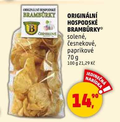 ORIGINÁLNÍ HOSPODSKÉ BRAMBŮRKY, 70 g