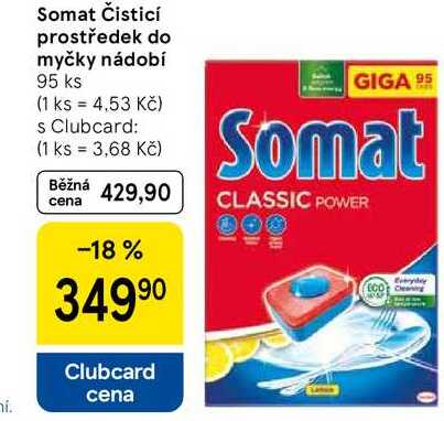 Somat Čisticí prostředek do myčky nádobí, 95 ks 