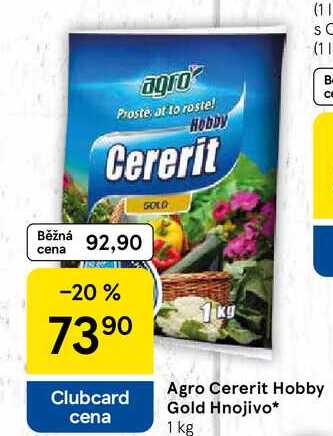 Agro Cererit Hobby Gold Hnojivo, 1 kg 