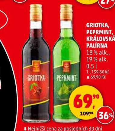PEPRMINT KRÁLOVSKÁ PALÍRNA, 0,5 l