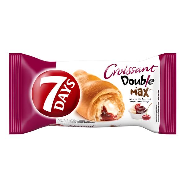 7 Days Croissant Double s náplněmi s vanilkovou příchutí a s višněmi