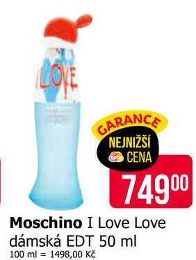 Moschino I Love Love dámská EDT 50 ml 