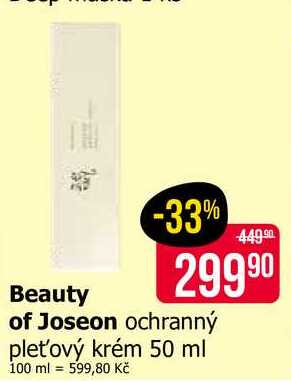 Beauty of Joseon ochranný pleťový krém 50 ml