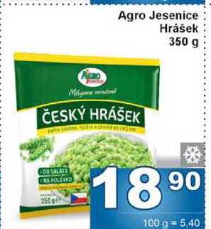 Agro Jesenice Hrášek 350 g