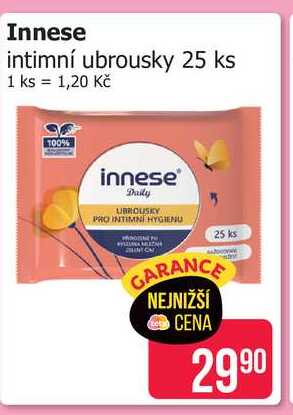 Innese intimní ubrousky 25 ks