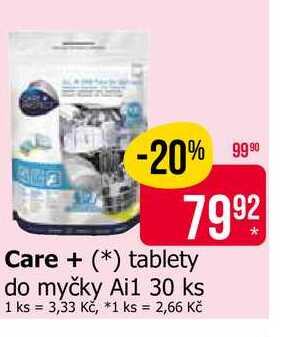 Care+ tablety do myčky Ai1 30 ks 