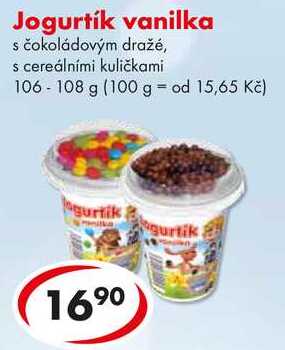Jogurtík vanilka, 106-108 g