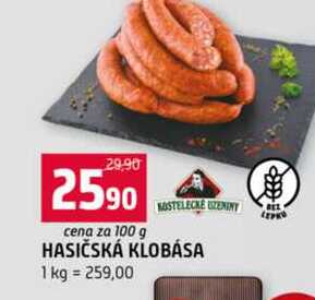 HASIČSKÁ KLOBÁSA 100g