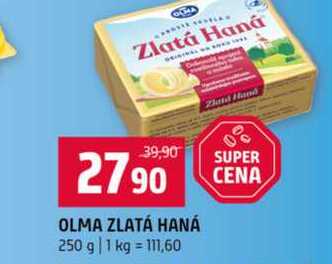 OLMA ZLATÁ HANÁ 250 g 