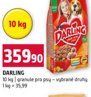 DARLING 10 kg granule pro psy vybrané druhy 