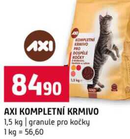 AXI KOMPLETNÍ KRMIVO 1,5 kg granule pro kočky 