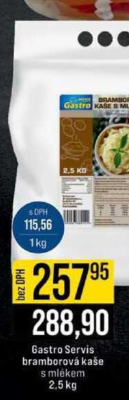 Gastro Servis bramborová kaše s mlékem 2,5 kg 