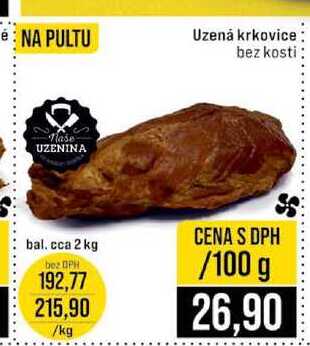 Uzená krkovice bez kosti 100g