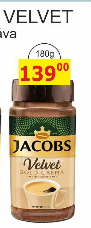 JACOBS VELVET GOLD CREMA 180g