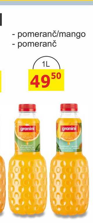 Granini pomeranč/mango, pomeranč 1L