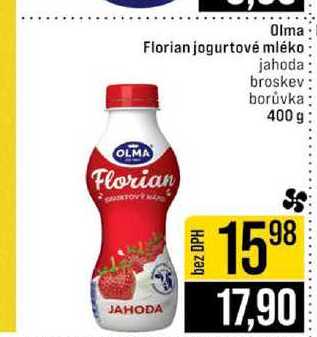Olma Florian jogurtové mléko jahoda broskev borůvka 400g