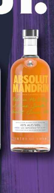 ABSOLUT MANDRIN 40% 1L