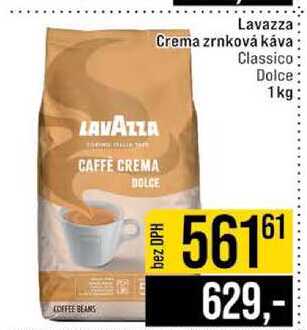 Lavazza Crema zrnková káva Classico Dolce 1 kg
