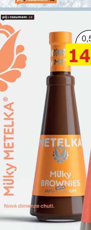 METELKA milky BROWNIES 0,5L