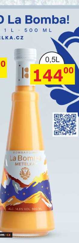 METELKA La BOMBA ALC 14,8% 0,5l