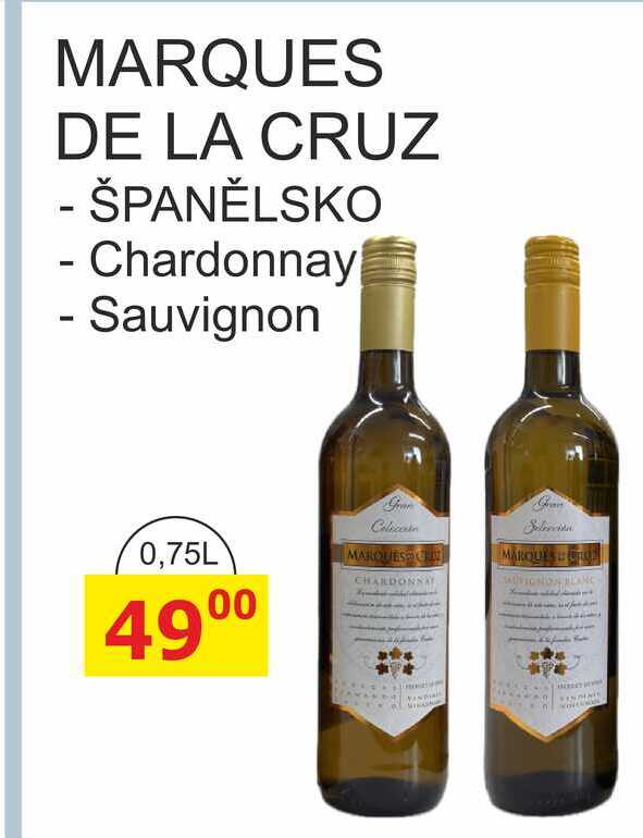 MARQUES DE LA CRUZ Chardonnay - Sauvignon 0,75L