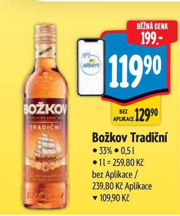   Božkov Tradiční 33% 0,5 l