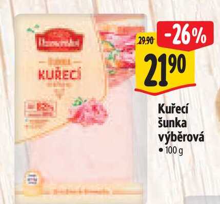   Kuřecí šunka výběrová 100 g 