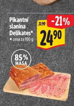 Pikantní slanina Delikates 100 g