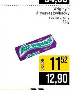 Wrigley's Airwaves žvýkačky různé druhy 14 g