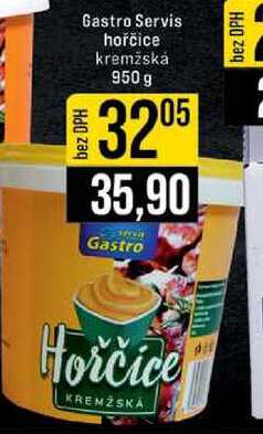Gastro Servis hořčice kremžská 950 g 