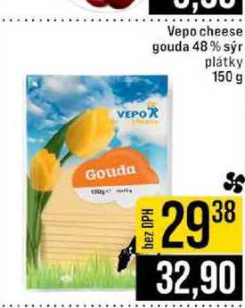 Vepo cheese gouda 48% sýr plátky 150 g