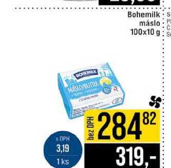 Bohemilk máslo 100x10 g
