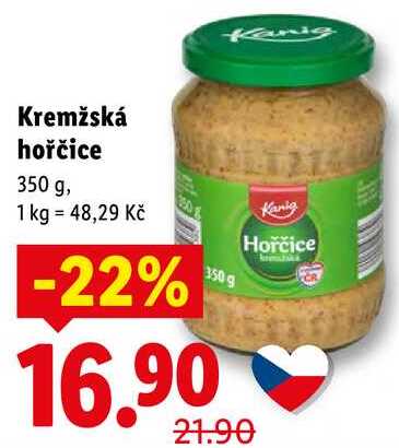 Kremžská hořčice, 350 g