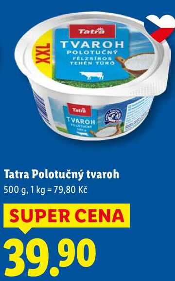 Tatra Polotučný tvaroh, 500 g