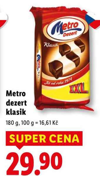 Metro dezert klasik, 180 g