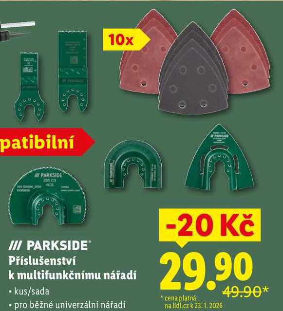 Příslušenství k multifunkčnímu nářadí 