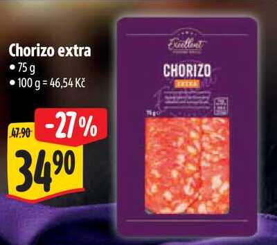 Chorizo extra, 75 g 