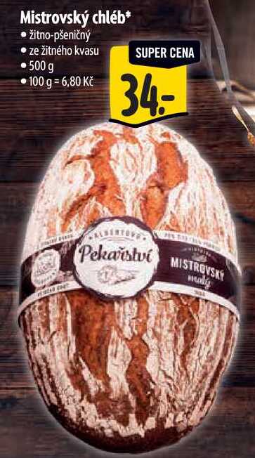 Mistrovský chléb, 500 g